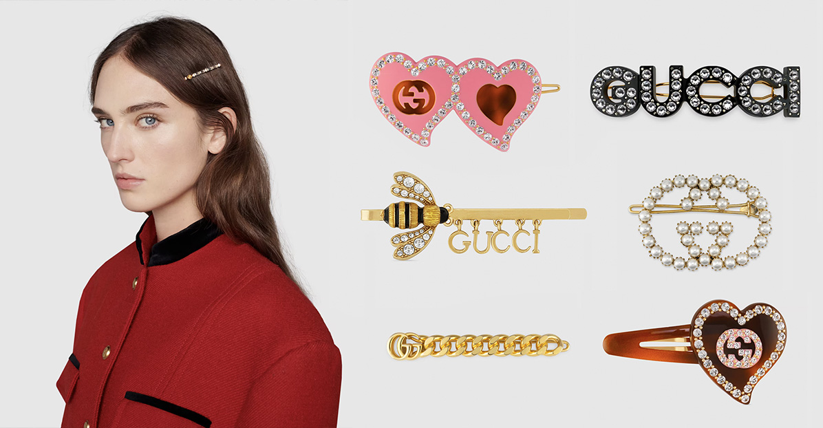 2022 Gucci髮夾推薦Top7！愛心、蜜蜂、珍珠...點綴雙G Logo，讓瀏海在夏天依舊時髦又有型