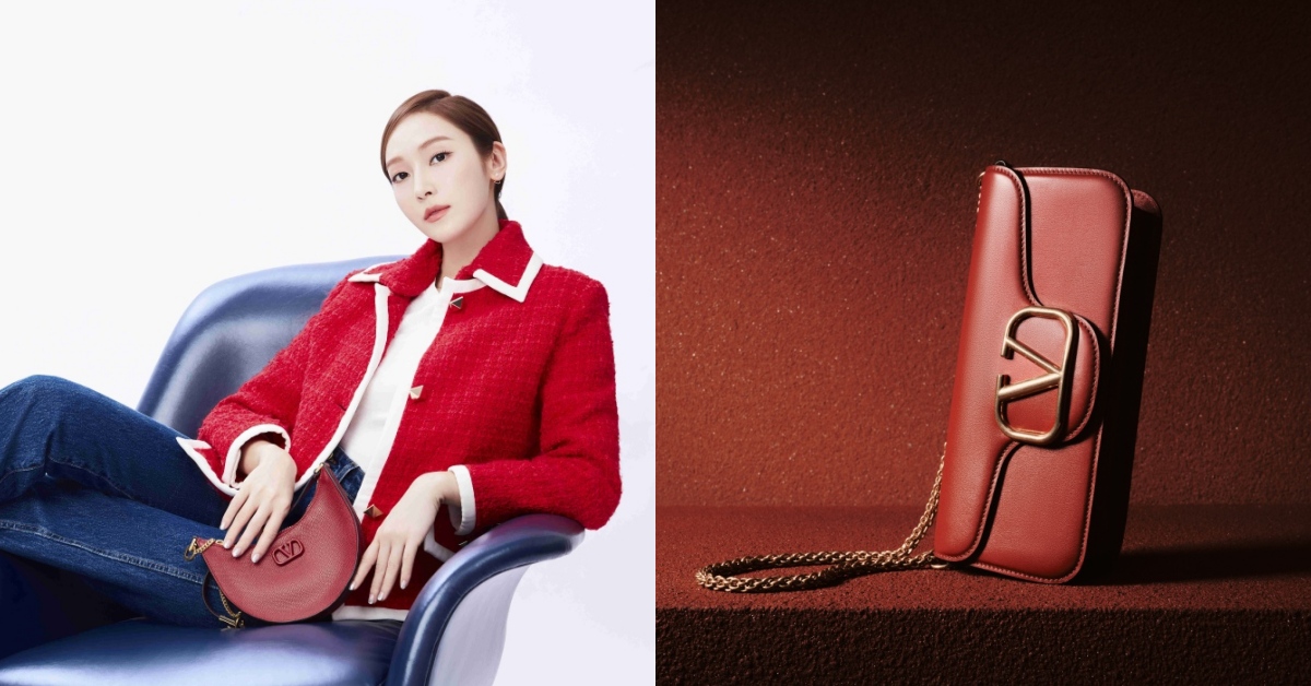 2023春季紅色鞋首推Valentino！水桶包征服楊謹華，鄭秀妍Jessica最愛「V Logo」半月包