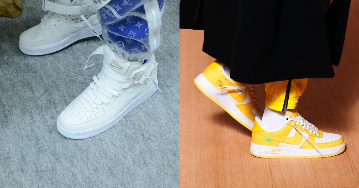 LV Nike聯名球鞋暴動登場！2022早春男裝系列首曝光 ，經典「Air Force」套上老花、撞色鐵定“搶不到”！