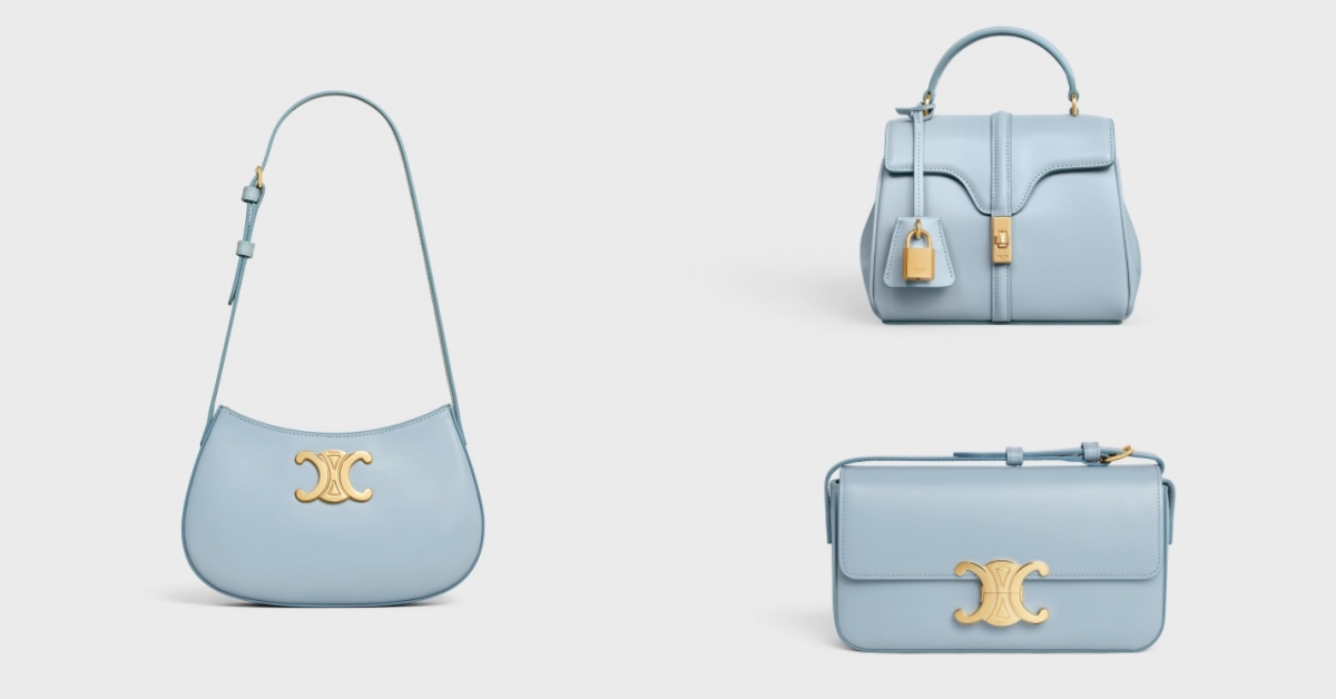 Celine 2024春夏「冰川藍精品包」推薦6款！新款「Tilly」半月包來勢洶洶，草編大包兩萬五有找值得投資！