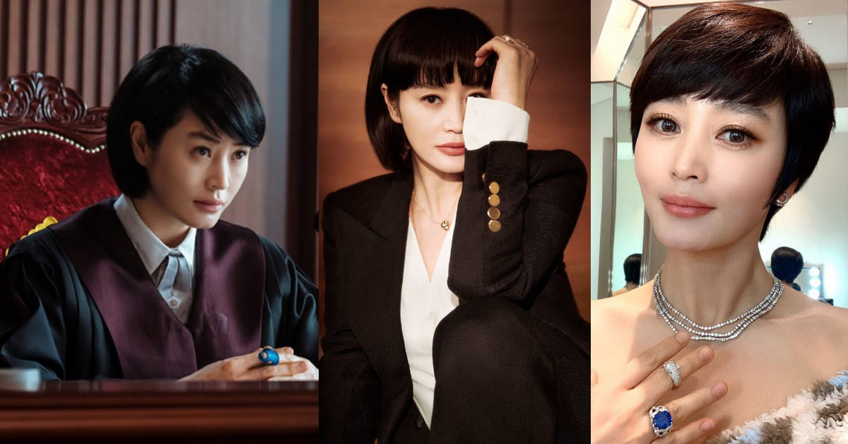 《少年法庭》金憓秀「50+熟女系短髮」6大造型指南 ! 短捲髮這樣燙不顯老，齊瀏海長度拿捏很重要