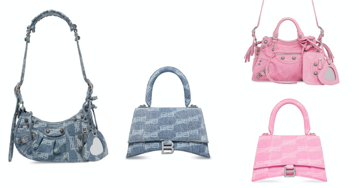 Balenciaga經典包款全都穿上「牛仔褲」！精選10款秋冬必備沙漏包、機車包...「粉色丹寧」系列女孩怎麼能抵擋？
