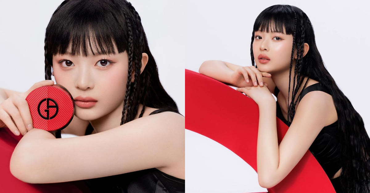 New Jeans品牌戰績再添一筆！Hanni接棒Armani Beauty全球美妝大使，Z世代魅力不輸BLACKPINK