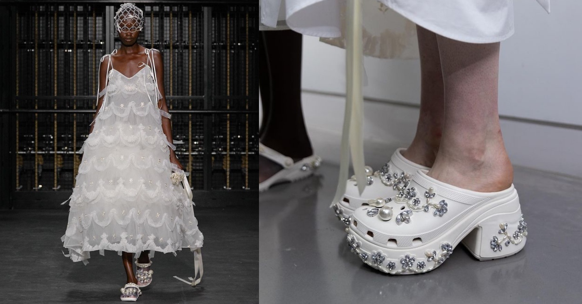 Crocs布希鞋再延燒！與珍珠女王Simone Rocha大動作聯名，登上倫敦時裝週引發熱議