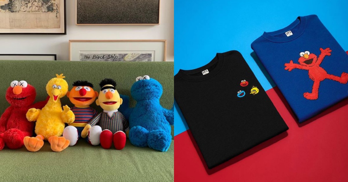 Uniqlo x KAWS x 芝麻街最強聯名來了！除了UT，還有爆可愛的Elmo