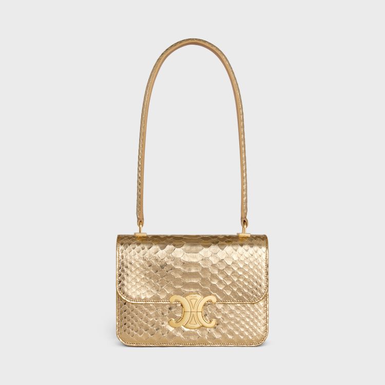 2025春夏「金色包包」推薦7款：Celine蛇紋皮革高級感十足，Loewe「Puzzle」簡約又貴氣！