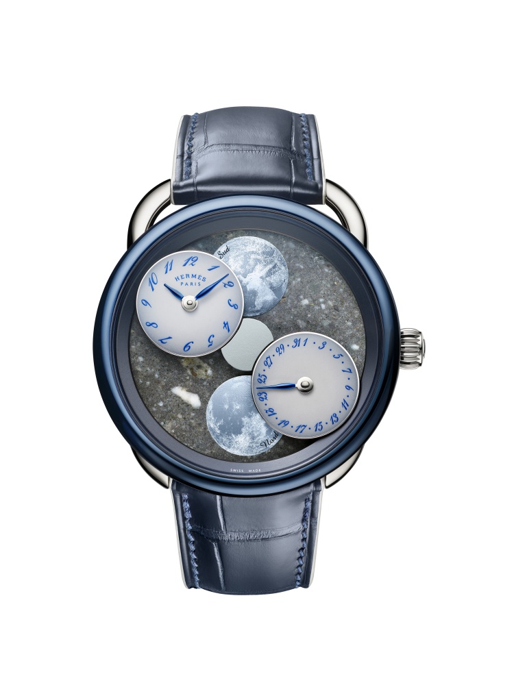 Hermès 2025「月讀時光」腕錶！用「真實月球隕石」製作錶盤：3只一組、全球限量，領你踏上宇宙之旅