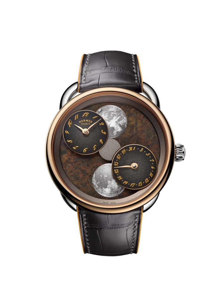 Hermès 2025「月讀時光」腕錶！用「真實月球隕石」製作錶盤：3只一組、全球限量，領你踏上宇宙之旅