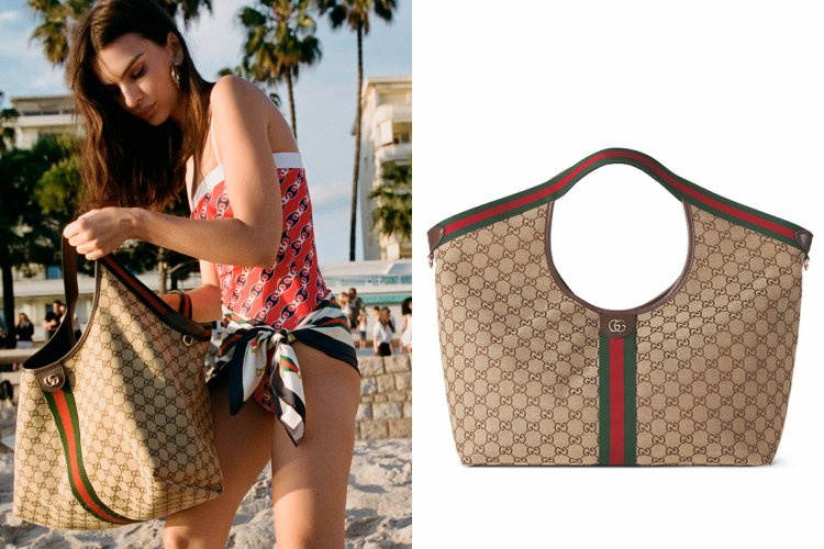 Gucci全新「Giglio包」搶攻大包趨勢！超模Emily Ratajkowski親自示範