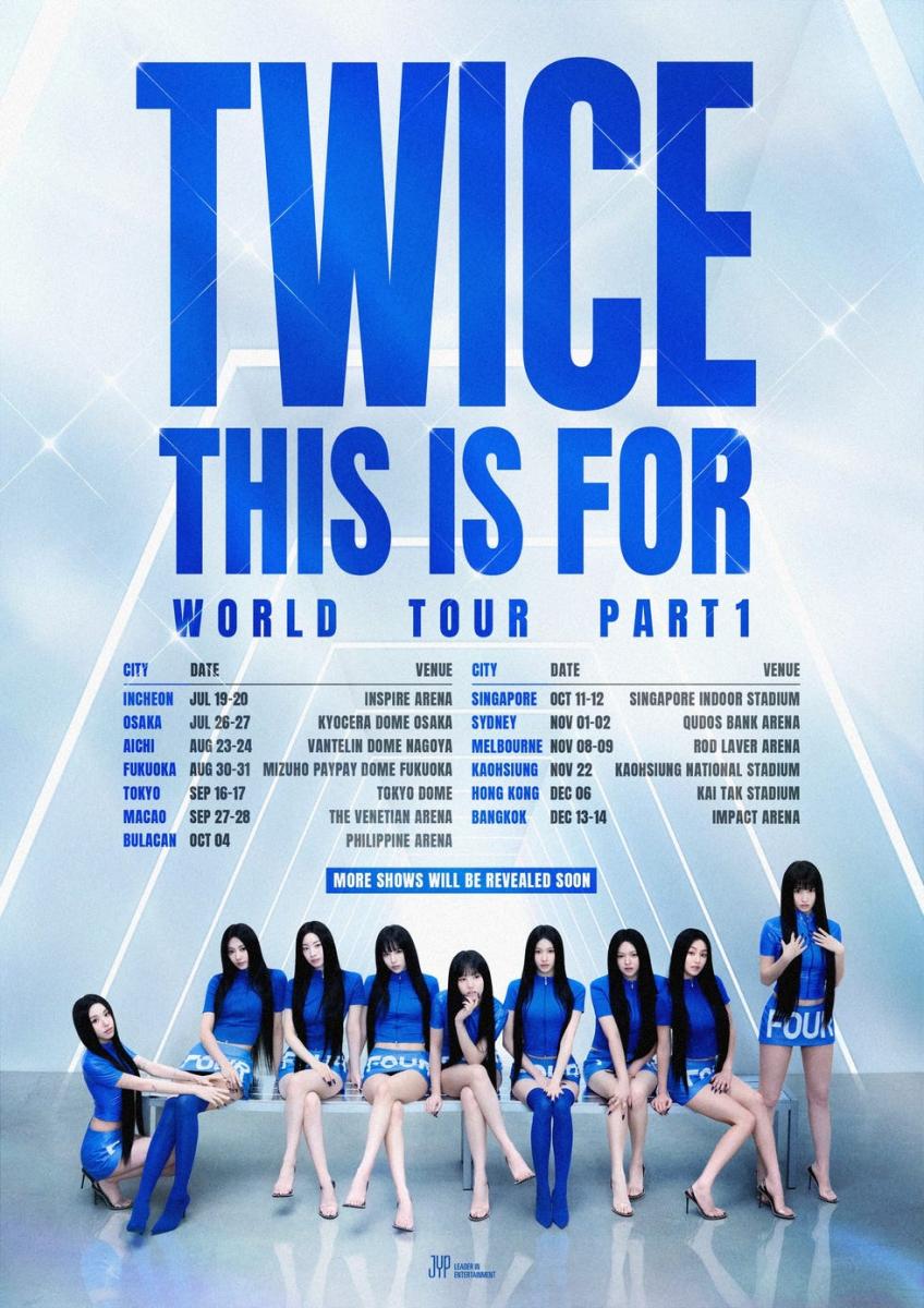 TWICE 出道十年後，所舉辦的「〈THIS IS FOR〉 WORLD TOUR」巡演終於將登陸高雄。