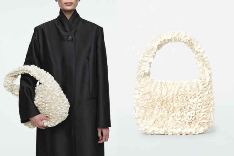 COS雲朵包姐妹款「花瓣包」引熱議!4亮點:浪漫皺褶設計、通勤族最愛