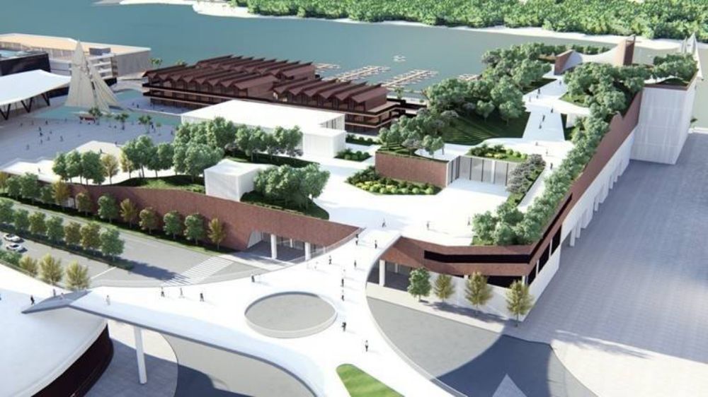 由高雄三大房地集團:三地、泰嘉、清景麟,共同打造的台南安平港「海洋之心」,總投資額逾新台幣 150 億元,成為台南史上最大商場住宅開發案。第一期的「海洋綠洲商場」,將興建 29,180 坪商場,邀請多家國內外知名連鎖餐飲、娛樂業者進駐;第二期與第三期,將設計公寓式酒店,攜手紐約漢德建築師事務(Handel Architects)操刀,預計 2029 年完工。