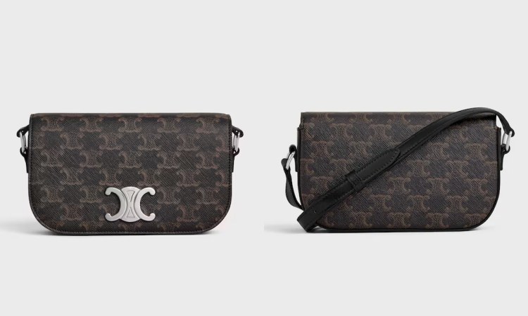 Celine 小號Triomphe Canvas老花斜背包，商品價格 NTD 69,000。