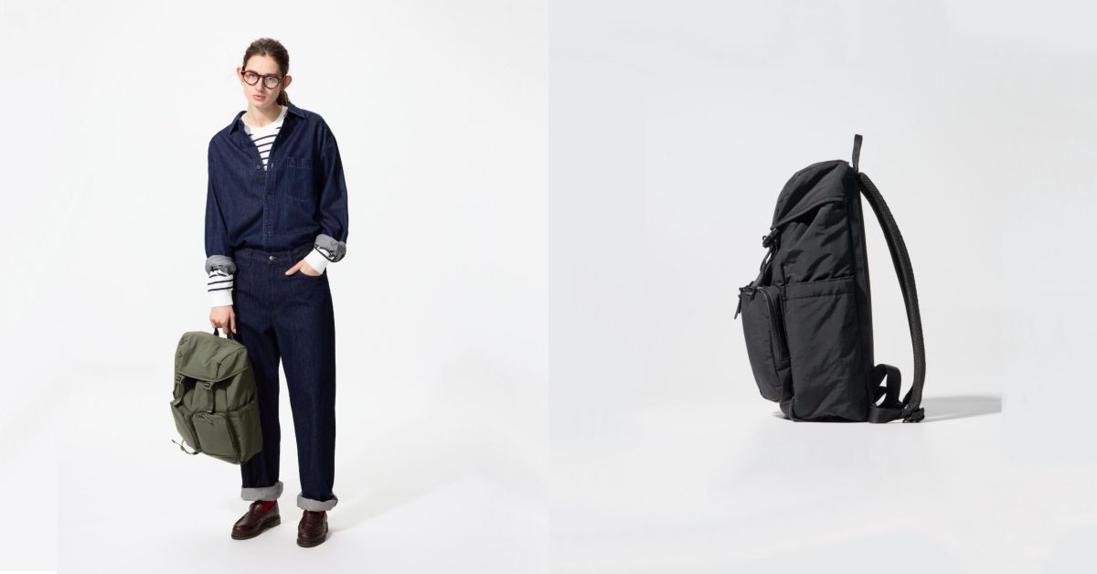 Uniqlo 全新多口袋後背包,主空間可放入 15 吋筆電,設有專屬隔層,也可放入書本、工作資料等。此外,收納力也相當出色,共設計 6 個小隔層口袋。