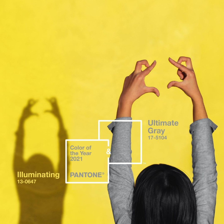 Pantone 2021年代表色發佈！一次兩色，解密「極致灰」與「亮麗黃」中選原因