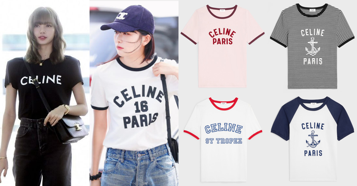 BLACKPINK Lisa、Seulgi街拍T恤都穿它！Celine爆款Logo T春夏多色一次推出，兩萬初頭甜甜價偶像同款穿上身|